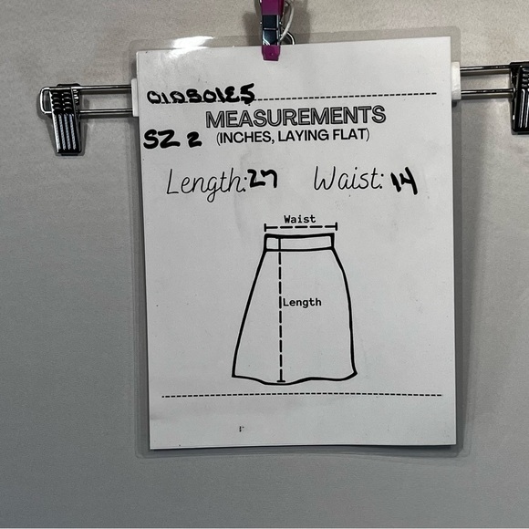 Ann Taylor Olive green Enbroidered A line lined Skirt pockets boho  size 2 - Picture 8 of 8